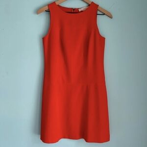LOFT Red Drop Waist Mini Dress